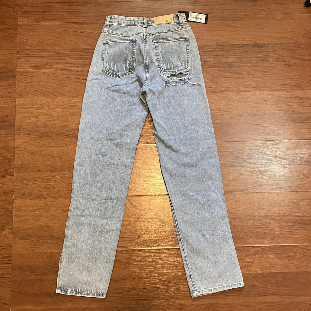Nasty Gal Jeans 2 Slit's Now Or Never High Rise Light Size 25” Waist